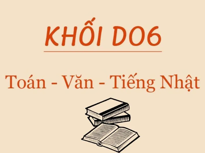 Học sinh tìm hiểu về tổ hợp môn D06 bao gồm Toán, Ngữ văn và Tiếng Nhật.