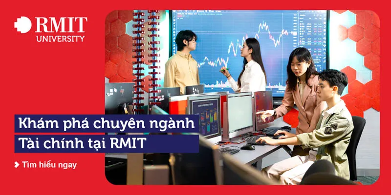 Banner giới thiệu chương trình đào tạo chuyên ngành tài chính tại RMIT Việt Nam