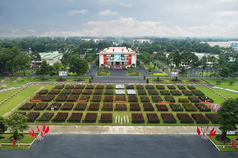 Toàn cảnh Trường Sĩ quan Lục quân 2 (Đại học Nguyễn Huệ) tại Đồng Nai