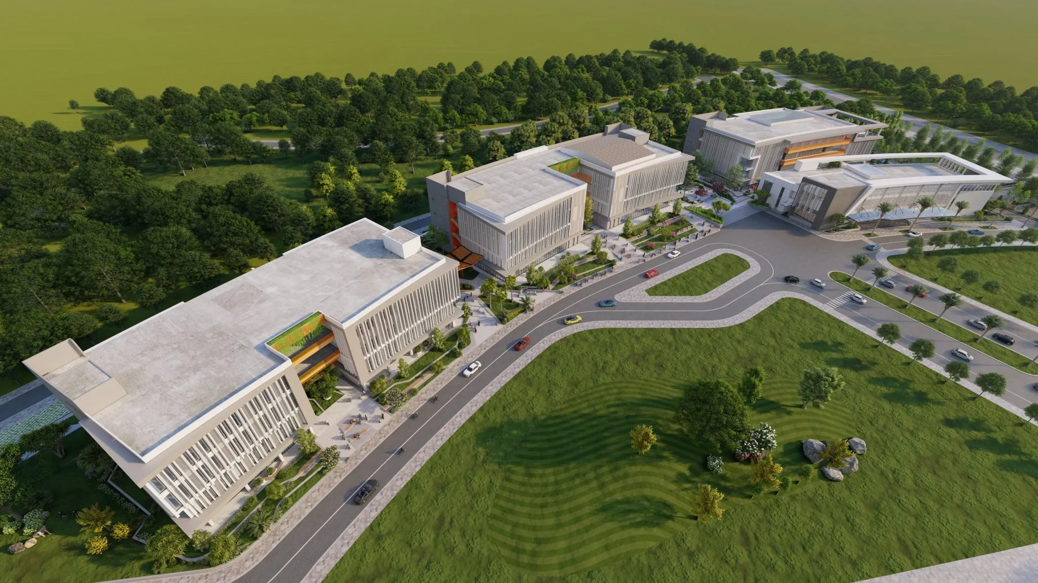 Phối cảnh Trường Đại học Khoa học Sức khỏe, thành viên mới của Đại học Quốc gia TPHCM